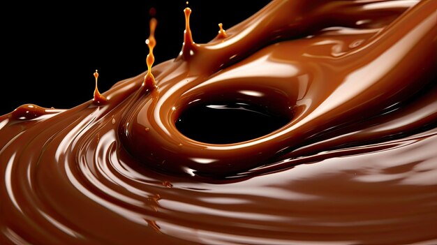 Sfondamento della consistenza liquida del cioccolato