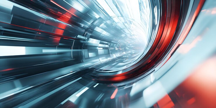 Sfondamento futuristico astratto