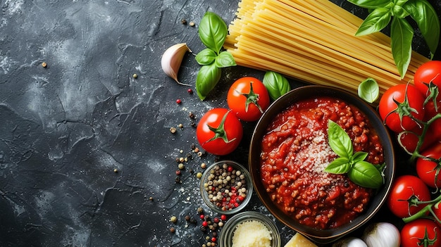 Sfondi alimentari Sfondi alimentari italiani con pasta ravioli pomodori olive e basilico