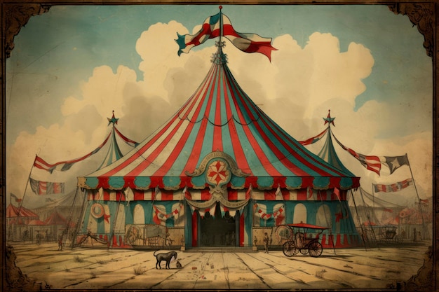 Sfondi antichi del circo vintage