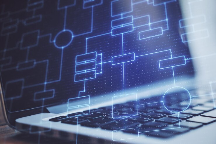 Foto sfondi creativi di big data blockchain