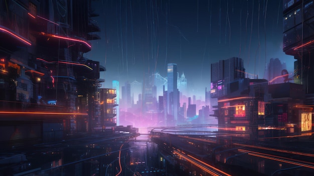 Sfondi della settimana: città cyberpunk