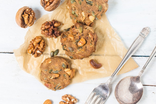 Sfondi di alimenti di pasticceria dei biscotti