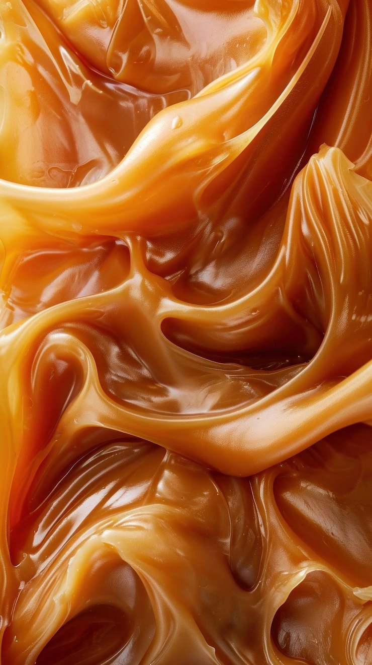 Foto sfondi di cibi da dessert a pasta di caramello