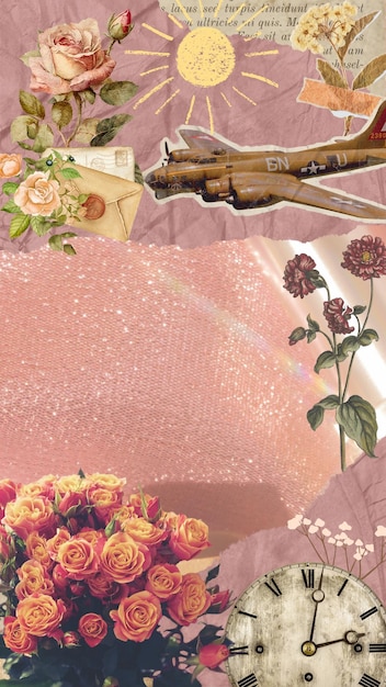Sfondi di collage di scrapbook