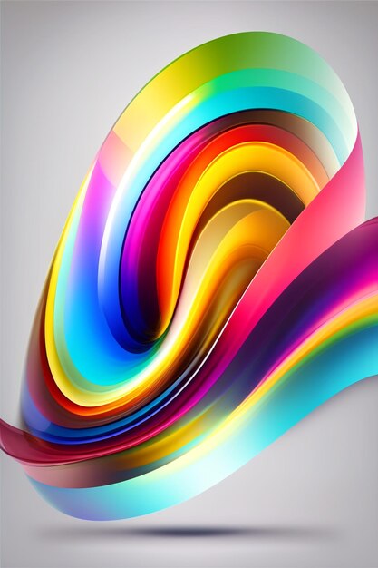 Sfondi di colori arcobaleno per iPhone e Android ai generativa