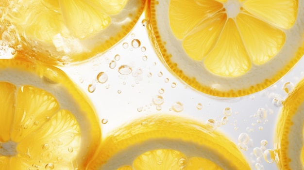 Sfondi di fette di limone fresco