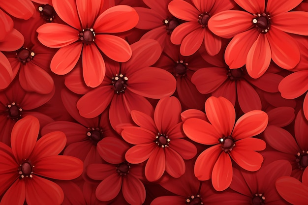 Sfondi di fiori rossi carini