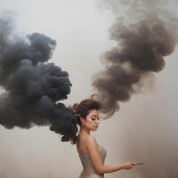 Sfondi di fumo nero scuro Ritratto