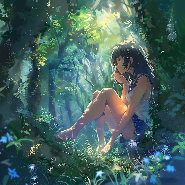 Sfondi di illustrazioni di anime