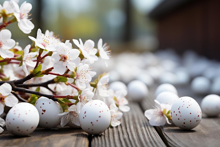 Foto sfondi di pasqua con fiori di primavera