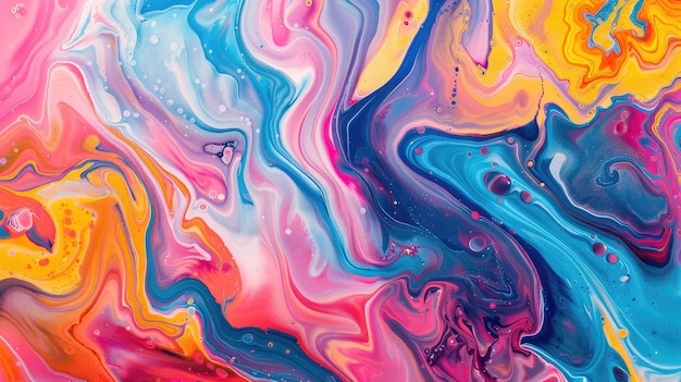 Sfondi di pittura astratta colorata Sfondi di vernice marmorizzata liquida Texture astratte di pittura fluida Miscela colorata intensiva di acrilico vibrante