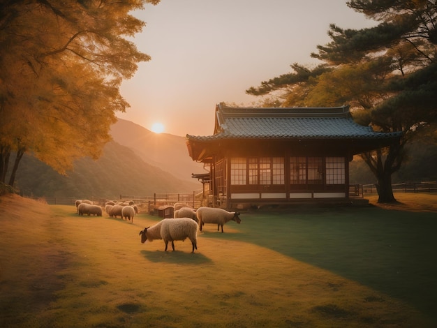 Sfondi di viaggio in Corea Famosi monumenti coreani Viste panoramiche della Corea del Sud Sfondo del turismo coreano