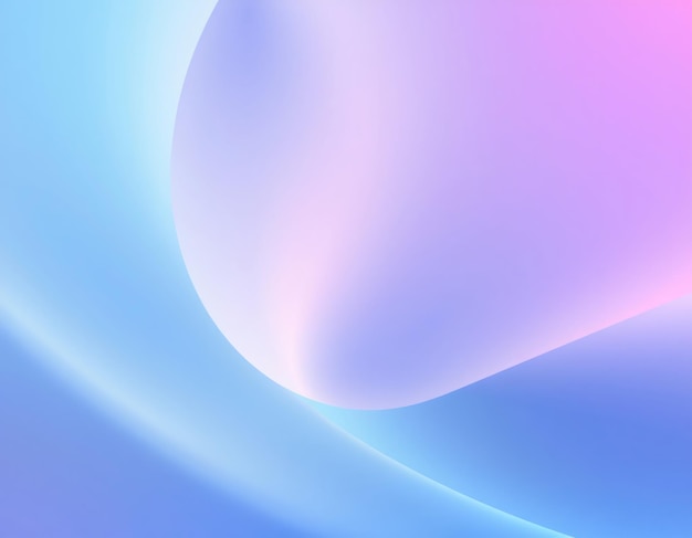 Sfondio a gradiente astratto con curve lisce in tonalità blu e viola morbide