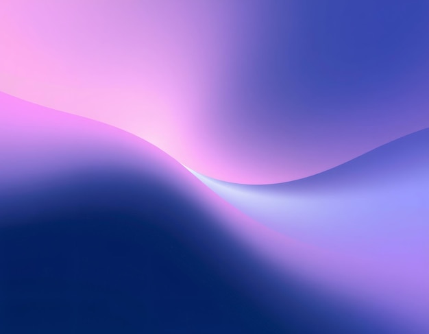 Sfondio a gradiente astratto con un'onda sottile con sfumature di viola e blu