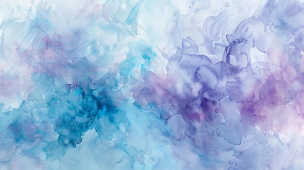 Sfondio acquerello azzurro e viola astratto