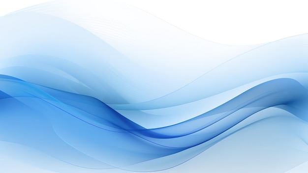 Sfondio ad onde blu astratte nello stile delle linee di precisione Disegno di onde blu