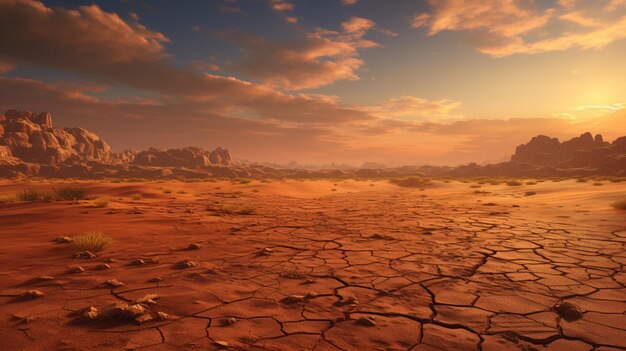 Sfondio arido del deserto.