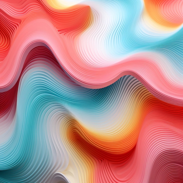 Sfondio astratto a colori pastello forme contorte colorate carta da parati d'arte digitale