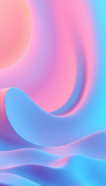 Sfondio astratto con onde di gradiente rosa e blu