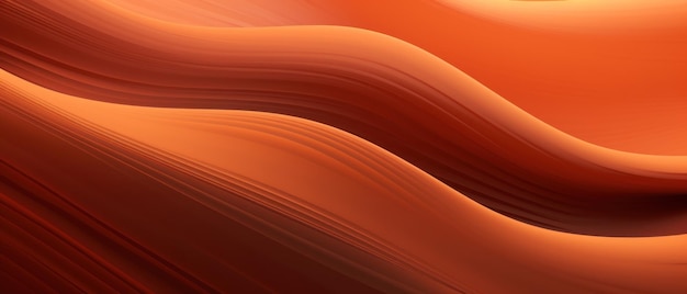 Sfondio astratto con onde fluide in tonalità di arancione rosso e giallo che ricordano le dune del deserto