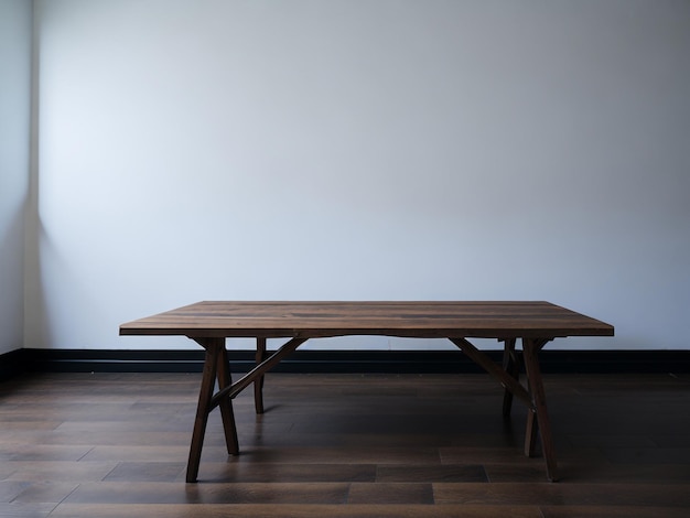 Sfondio bianco in legno con consistenza di tavolo utilizzato per la visualizzazione e la presentazione dei prodotti