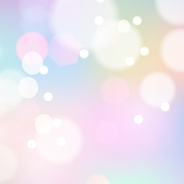 Sfondio Bokeh di unicorno Bokeh pastello
