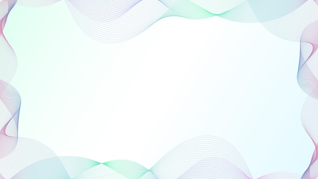 Sfondio chiaro con linee ondulate astratte in colori gradienti