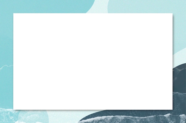 Foto sfondio con modello di cornice png blu