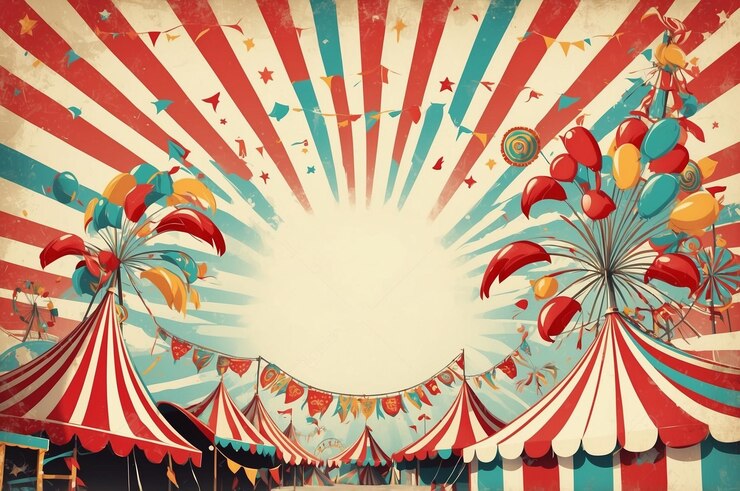 Foto sfondio del carnevale retro