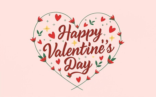 Sfondio del modello della carta di auguri per il giorno di San Valentino