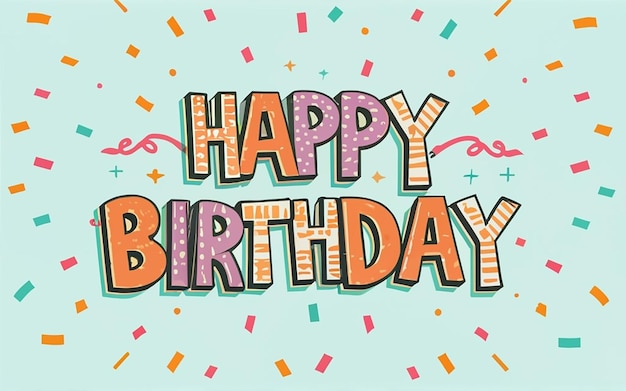 Sfondio del modello di biglietto di auguri di compleanno