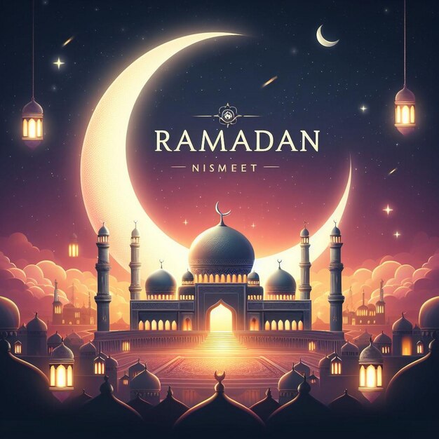 Sfondio del poster del Ramadan