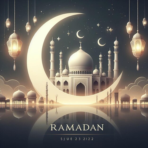 Sfondio del poster del Ramadan