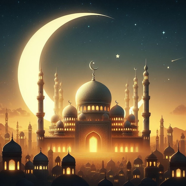 Sfondio del poster del Ramadan