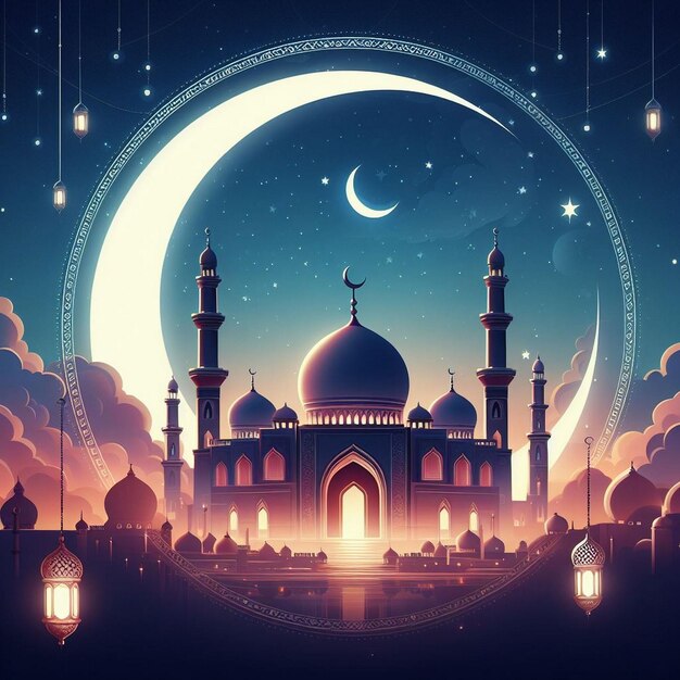 Sfondio del poster del Ramadan