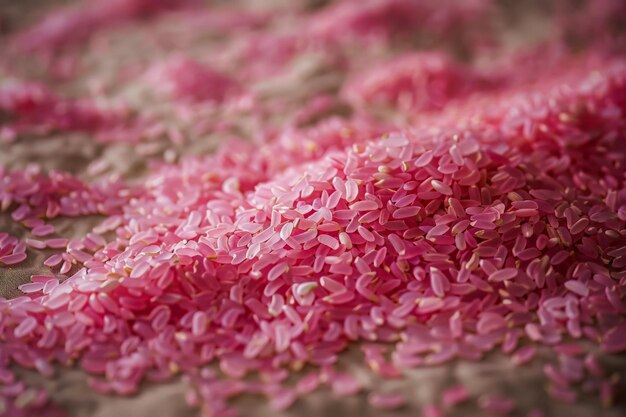 Sfondio del riso rosa nuovo e sano