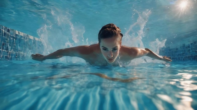 Sfondio dell'acqua nella piscina