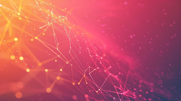Sfondio della connessione di rete gradiente