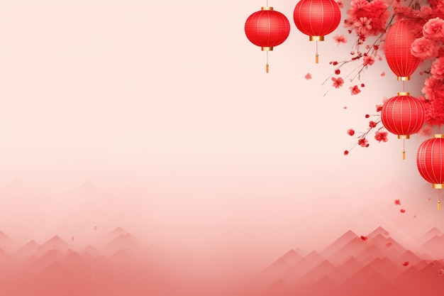 Sfondio dello striscione della celebrazione del Capodanno cinese