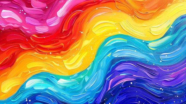 Sfondio di arte liquida astratta che mescola vernici colorate in una sola