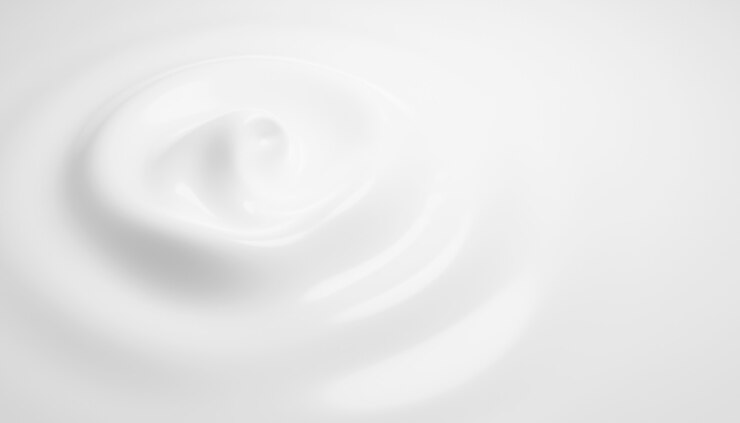 Sfondio di crema cosmetica bianca rendering 3D