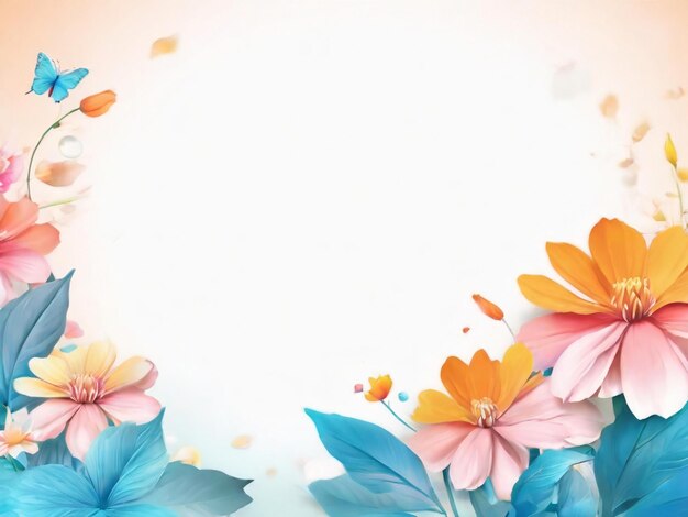 Sfondio di farfalla floreale di migliore qualità modello di banner di immagine di carta da parati iper-realistica
