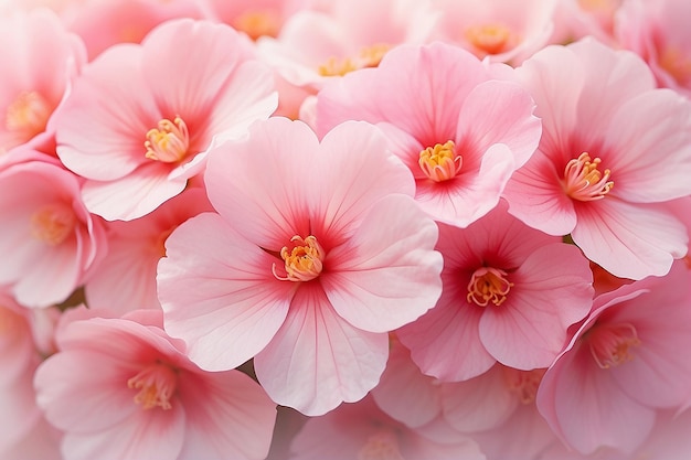 Sfondio di fiori rosa dolce e morbido astratto di fiori di begonia