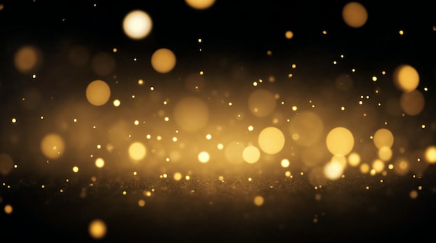 Sfondio di luci bokeh dorate