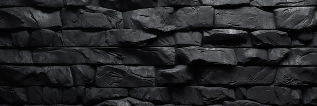 Sfondio di parete di roccia nera