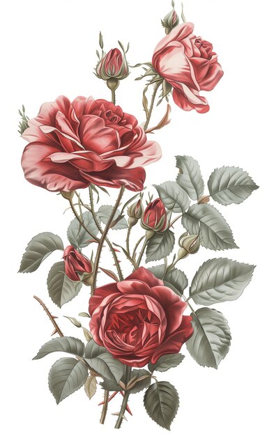 Sfondio di rose d'epoca