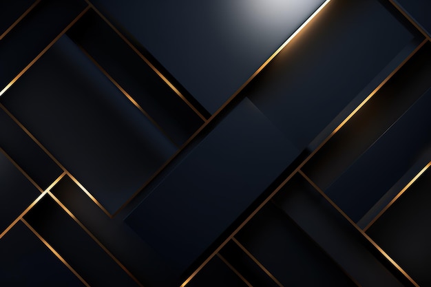 Sfondio di web design a modello oscuro olografico GOLD