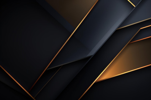 Sfondio di web design a modello oscuro olografico GOLD