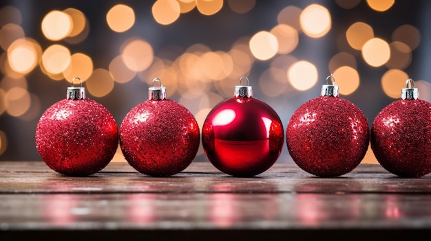 Sfondio festivo delle vacanze natalizie per lunghi striscioni panoramici o biglietti di auguri Rosso contemporaneo